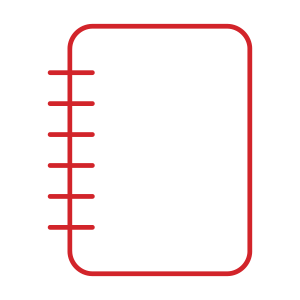 Creative Writing Red Icon