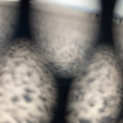 A close up image of light orbs.